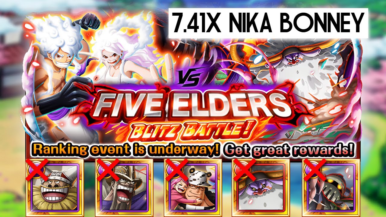 TRULY ACCESSIBLE! FASTEST NIKA BONNEY ONLY TEAM vs. FIVE ELDERS BLITZ BATTLE! Speed Team | OPTC