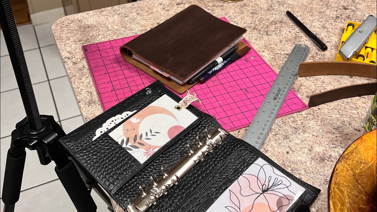 DIY Leather Ring Planner - Personal Wide