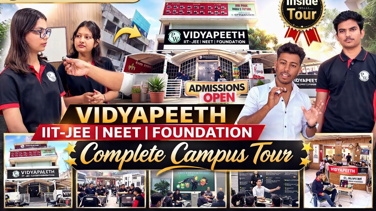 PW Vidyapeeth Indore Bhawarkua Full Campus Tour 2026 | Fees, Admission Process & New Batch Details