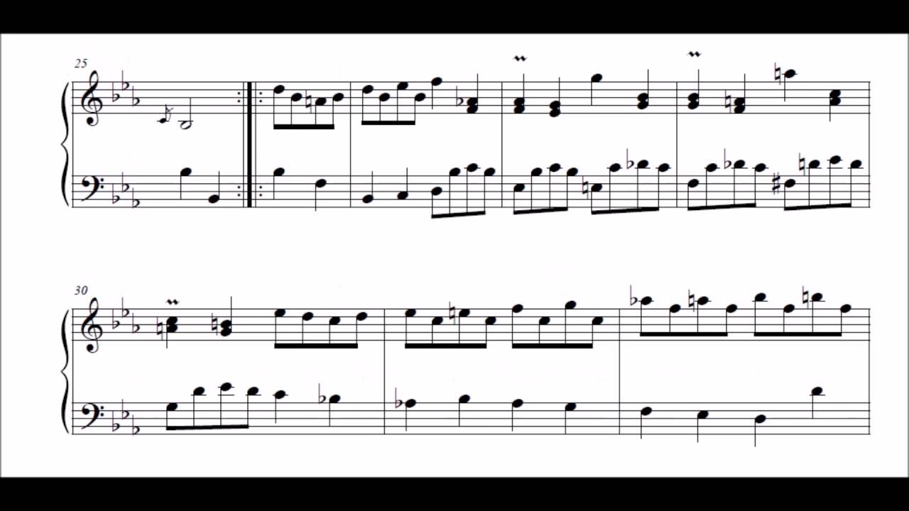 J S Bach French Suite no 4 in E flat BWV 815 Gavottes 1 & 2 Murray Perahia
