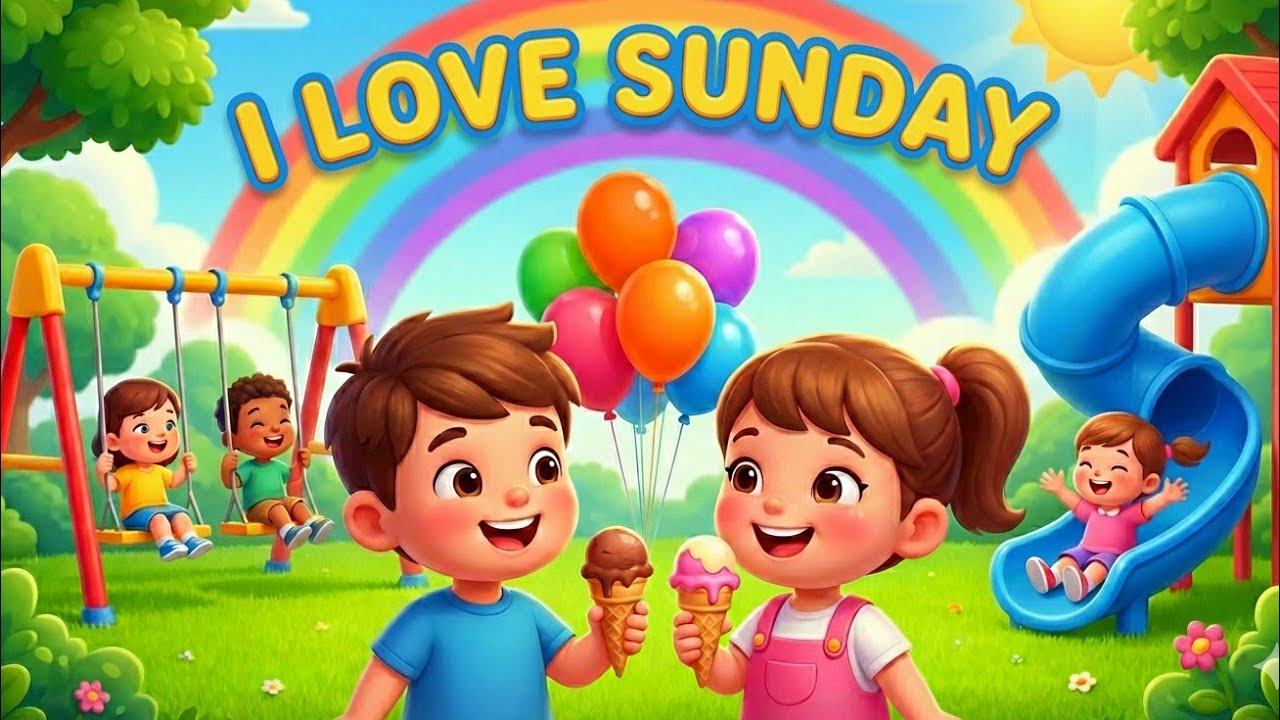 I Love Sunday 🌞 | Happy Sunday Song for Kids 🎶 | Kids Favorite Sunday Song ❤️