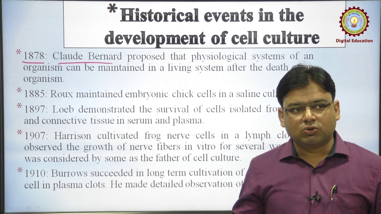 Basic of Animal Cell Culture Part-1 By Dr. Fahad Khan | AKTU Digital Education