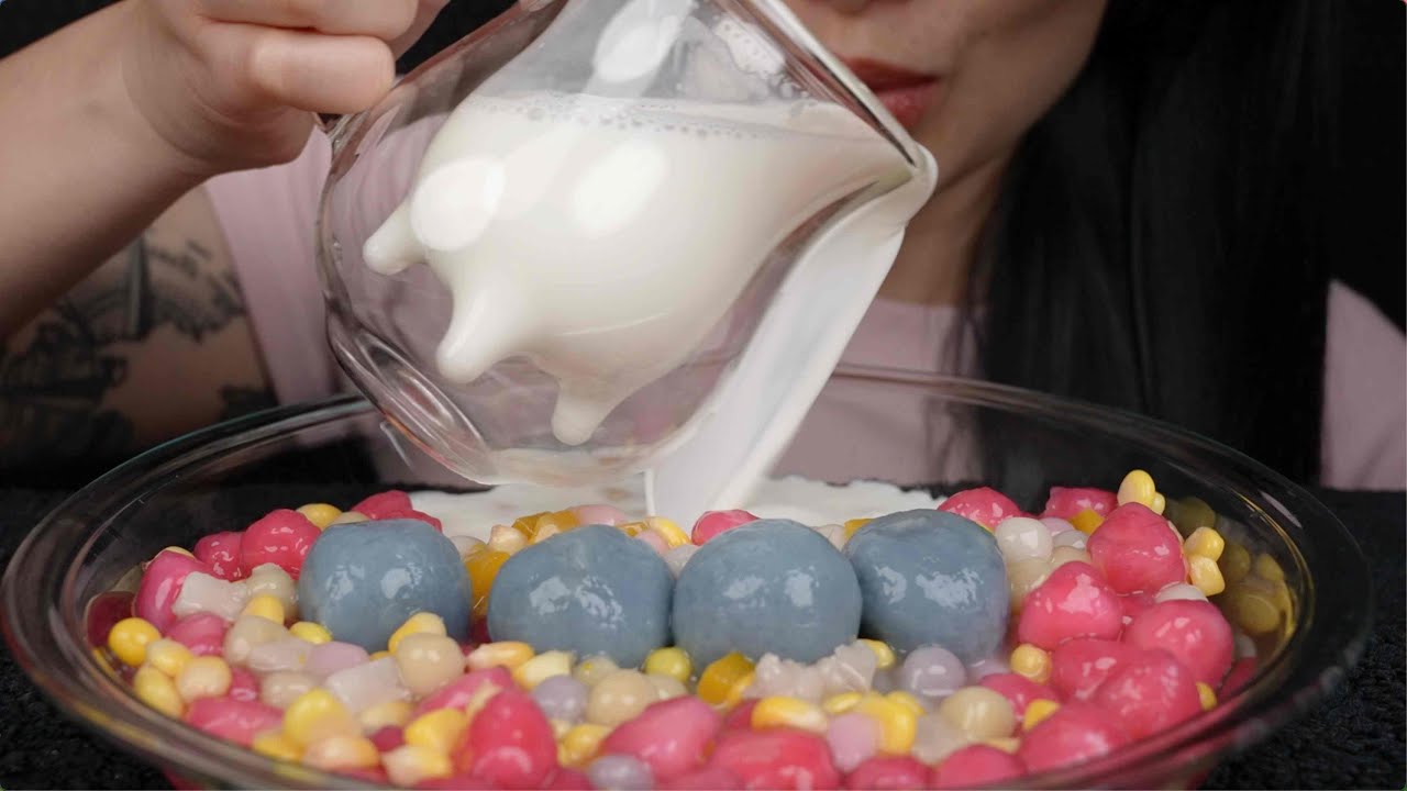 BUA LOY *BEST THAI DESSERT (ASMR RELAXING EATING SOUNDS) NO TALKING | SAS-ASMR