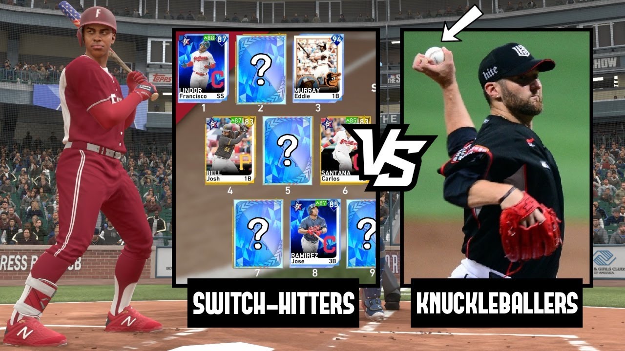 HE HAD A KNUCKLEBALLER!? SWITCH-HITTERS ONLY TEAM BUILD! MLB THE SHOW 19 DIAMOND DYNASTY