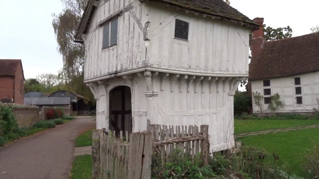 The 14th century timbered Manor House at Brockhampton (NT paysite) Bromyard Herefordshire England