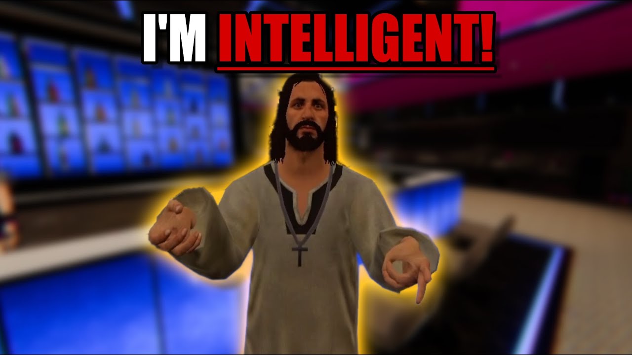 High IQ vrchater crashes out in bar.
