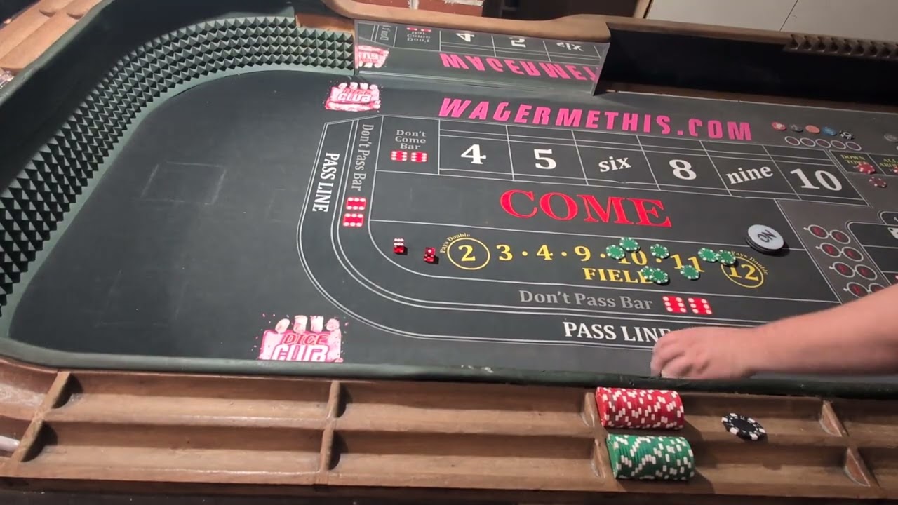 CRAPS! $500 Bankroll vs $15 table. Lightside Attack. 