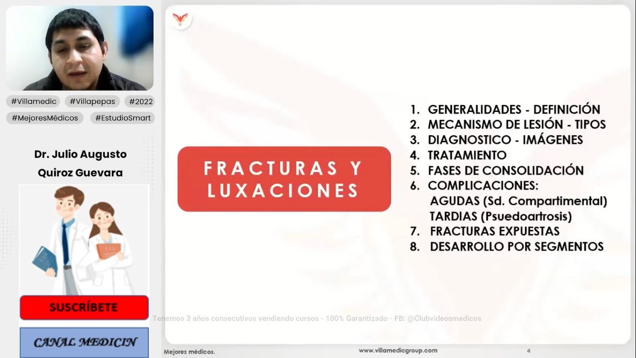 FRACTURAS Y LUXACIONES - TRAUMATOLOGÍA - VILLAMEDIC