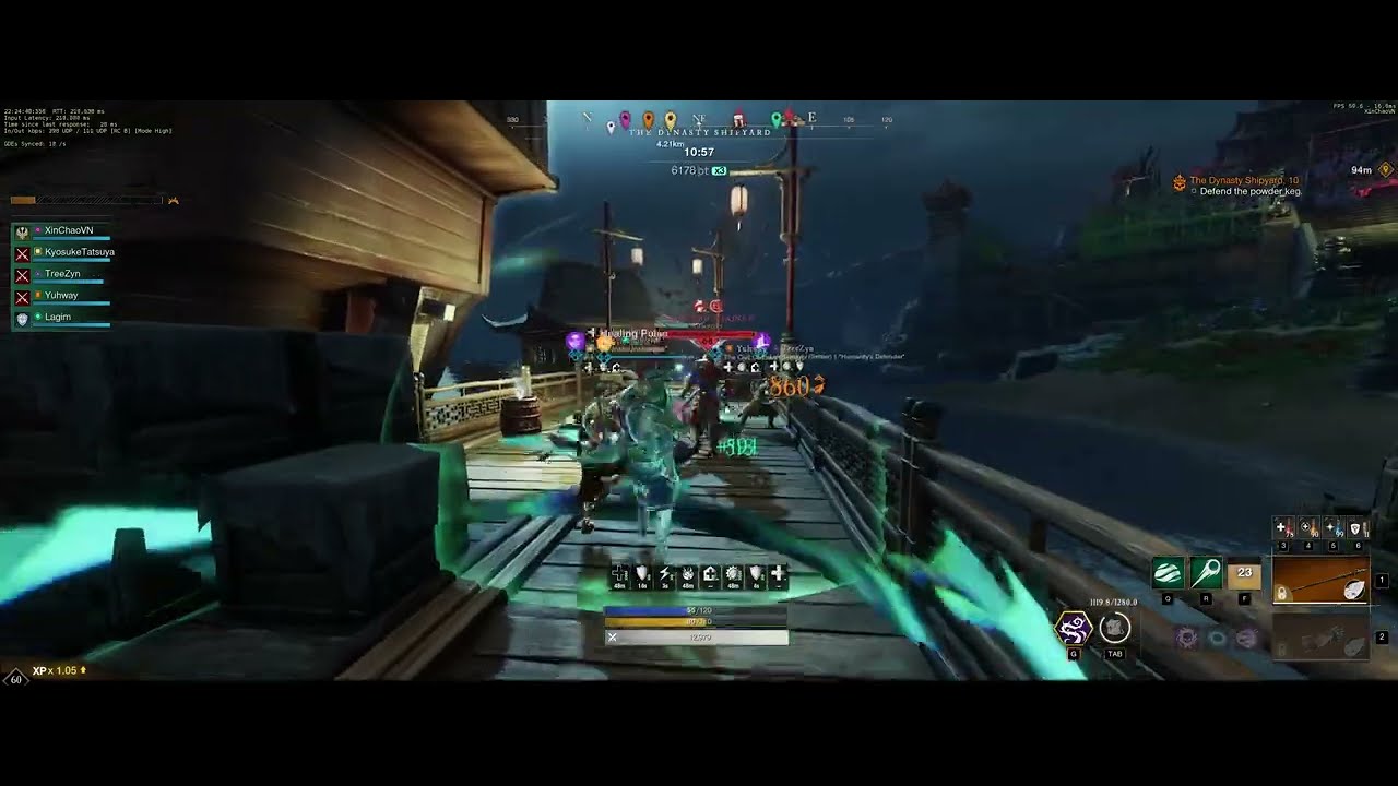 New World - DYNASTY 4k  - M10 GOLD - Chill Run 26 mins - Healer Guide  - 21.02.2023