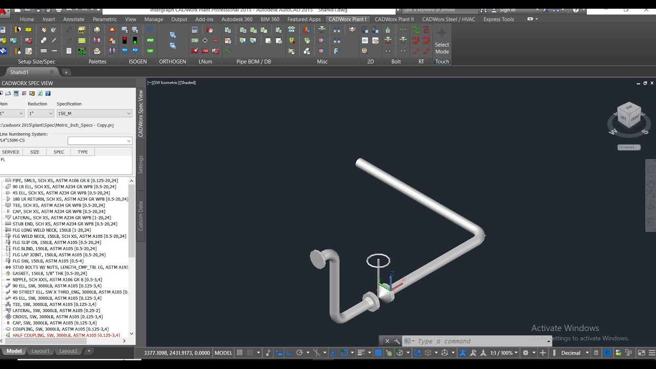 Cadworx BOM Generation Tutorial | Fast & Easy 3-Minute Guide