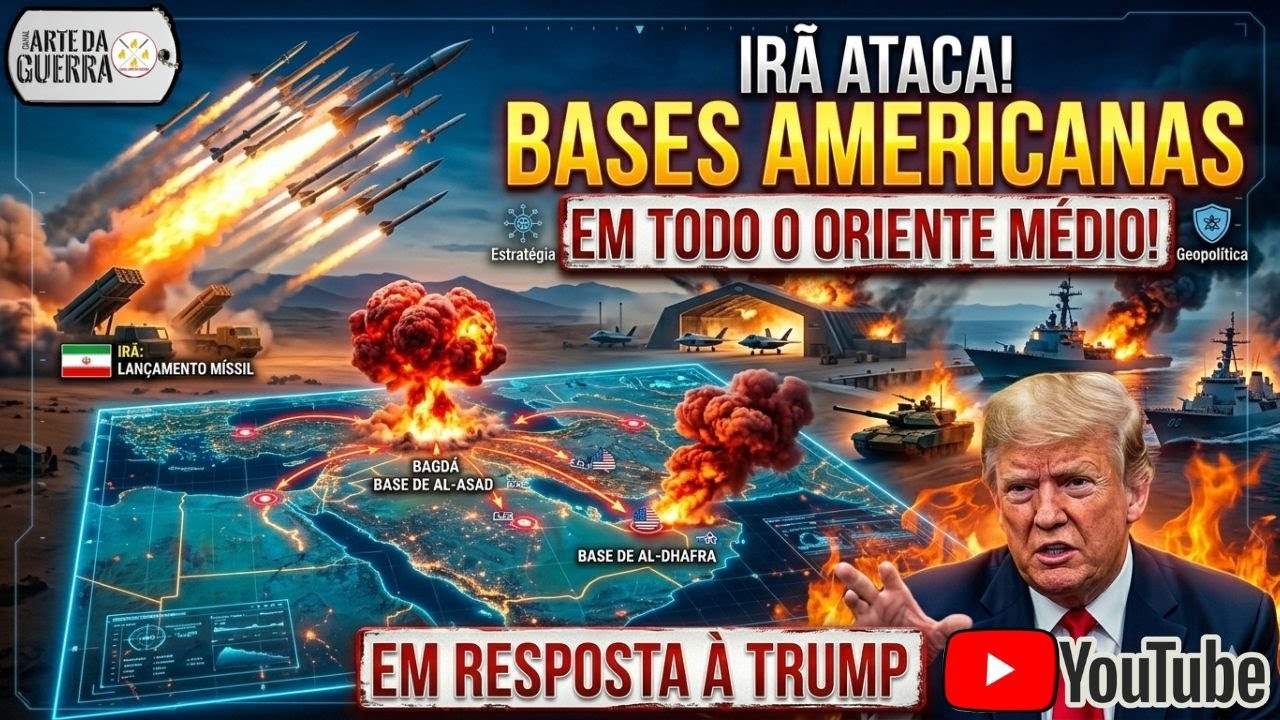Irã Ataca Bases Americanas por Todo o Oriente Médio em Resposta à Trump!