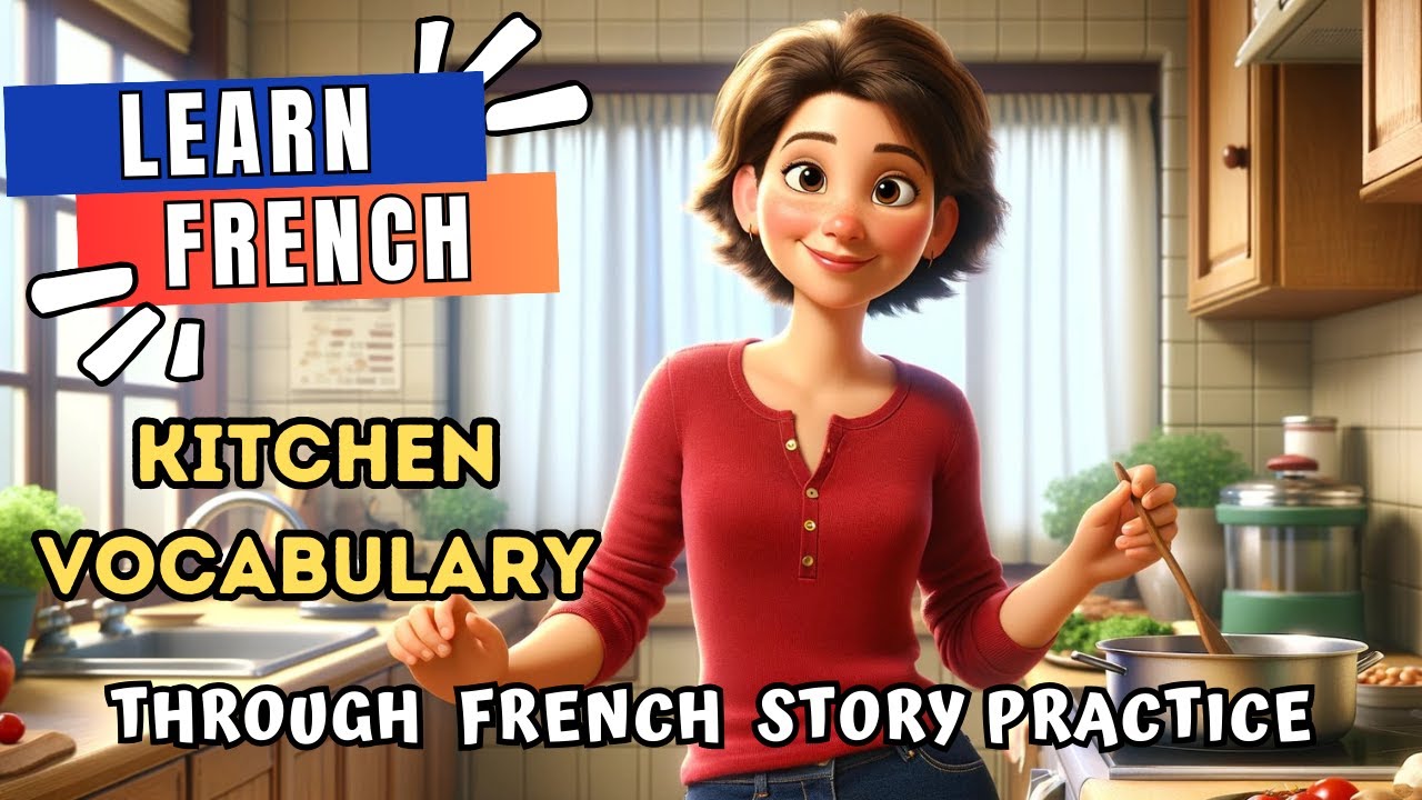 Learn French Kitchen Vocabulary through story | Improve Your French Listening & Speaking Skills