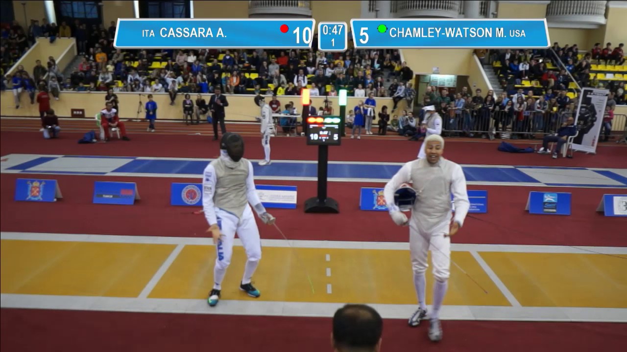T8. CHAMLEY-WATSON Miles (USA) - CASSARA Andrea (ITA). Foil men individual.
