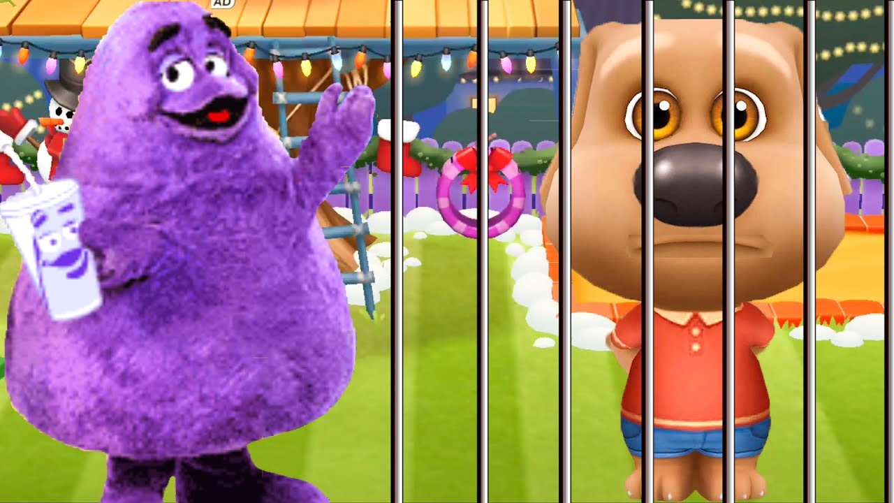 TALKING TOM: GRİMACE SHAKE GELDİ BENN'İ HAPSETTİ