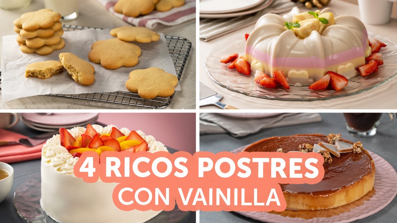 4 ricos postres con vainilla | Kiwilimón