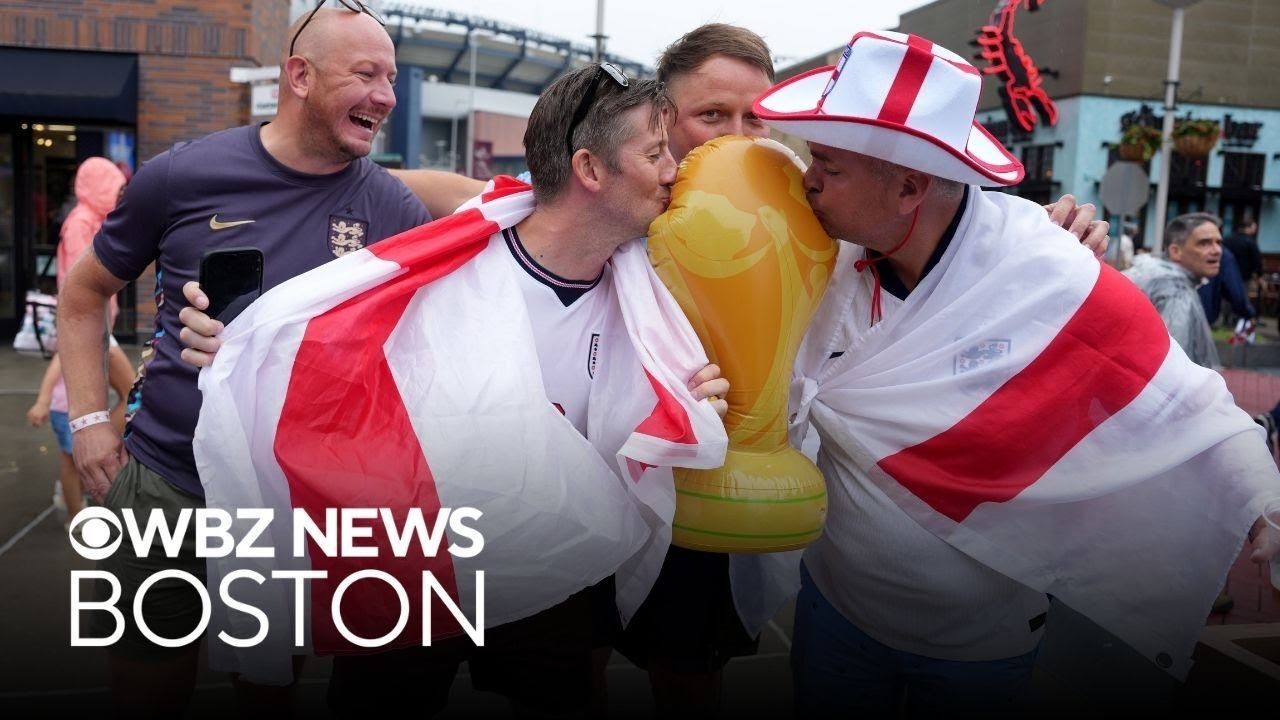 World Cup fans fired up for England Ghana match at Boston Stadium