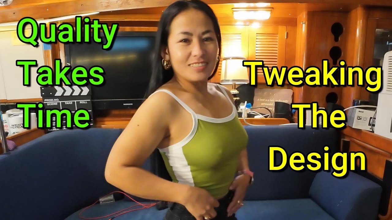 DIY Sailboat Repairs. New Modified Overhead Plywood Base Complete, More Painting.  Sea 3 Ep 117