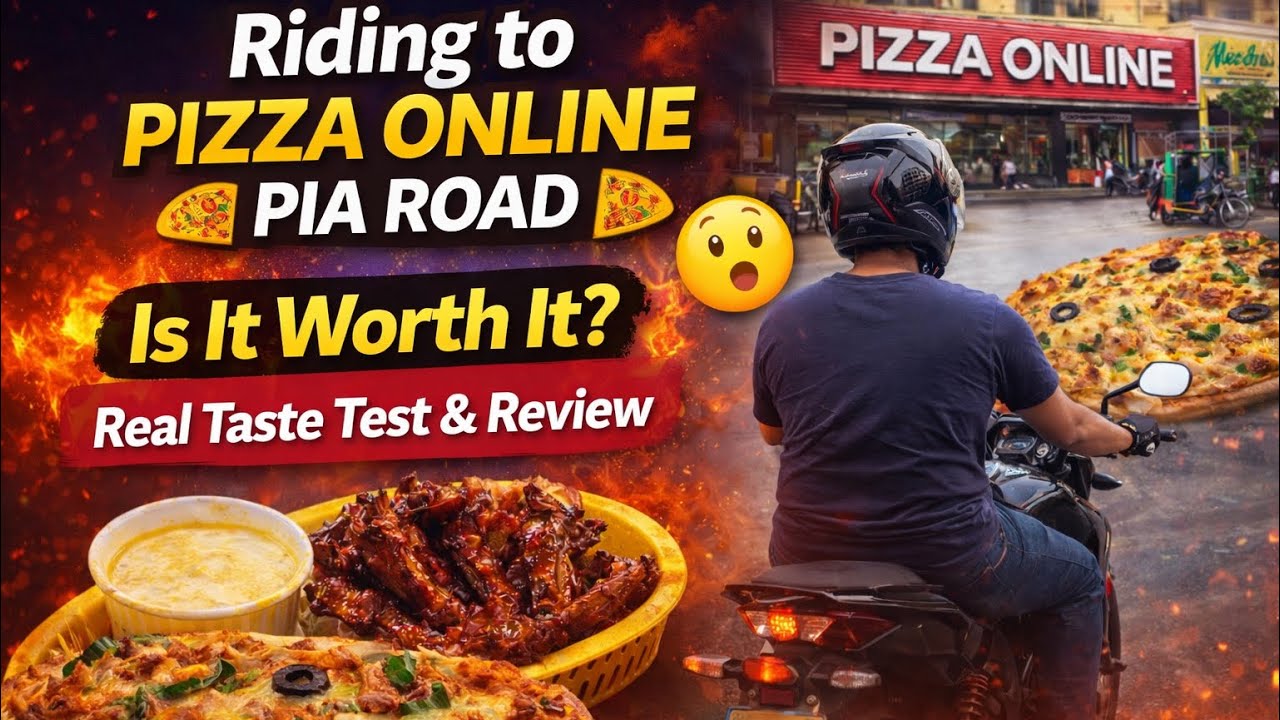 Bike Ride to Pizza Online Pia Road 🍕 | Honest Review & Real Taste Test!