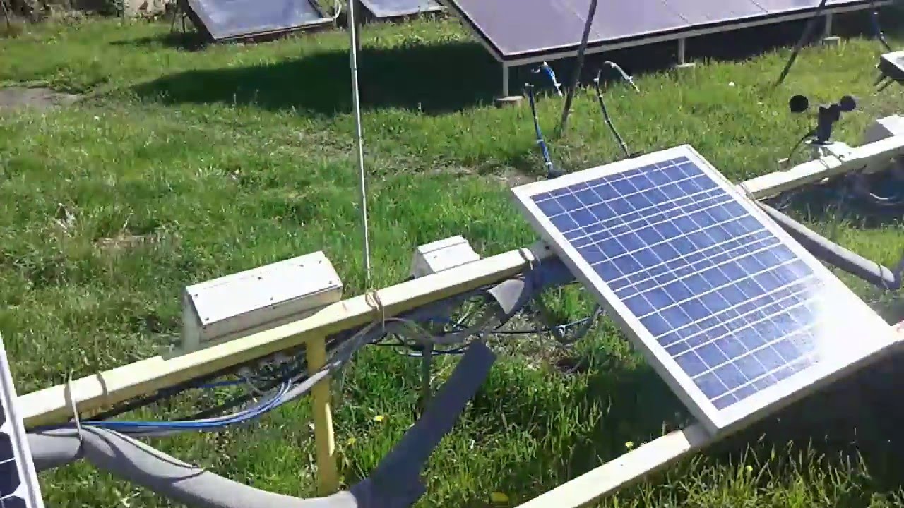 Solar PV module cooling - measurement site, short demonstration 1