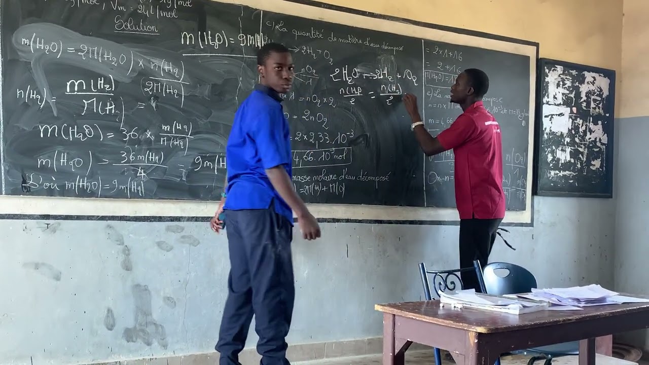 Exercice sur réaction Chimie 4iem MR DIOUF PROF DE PC 