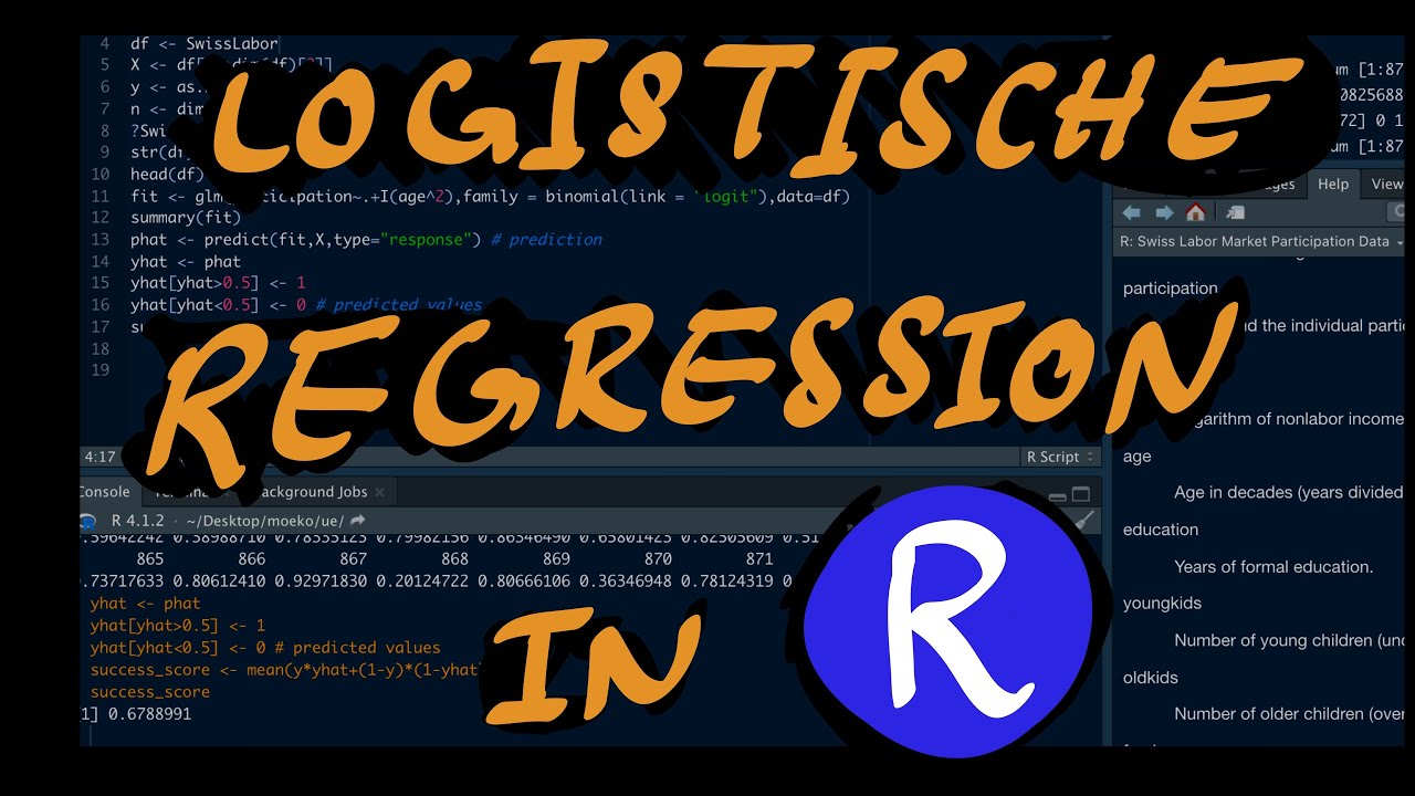 Logistische Regression in R (mit RStudio)