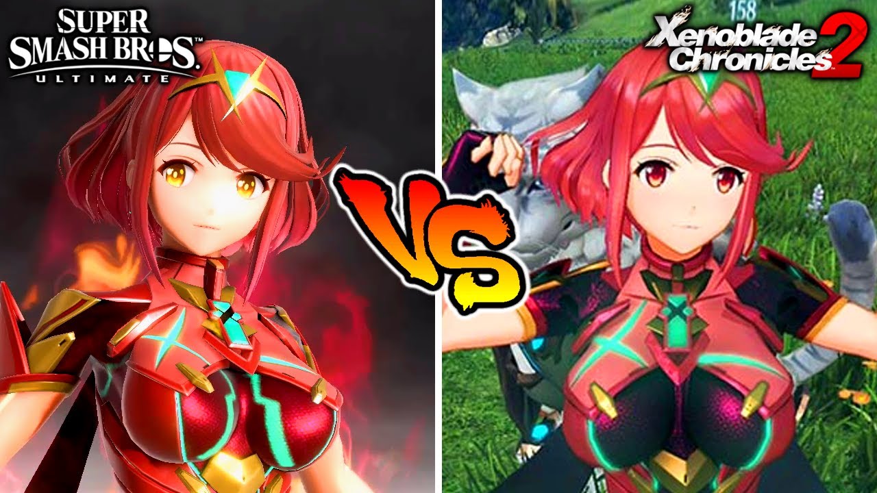 Smash Bros. Ultimate VS Xenoblade (Pyra & Mythra Moveset Comparison & More)