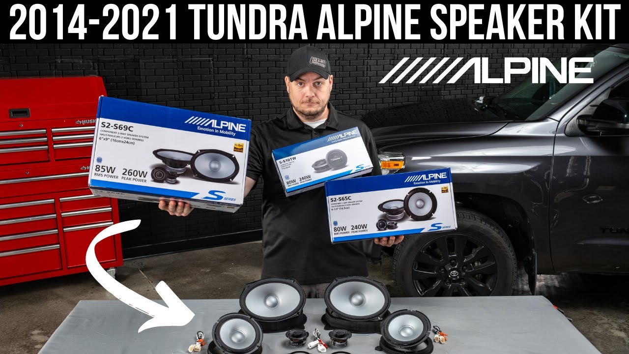 Установка комплекта обновления Plug & Play для Toyota Tundra Alpine Speaker | Toyota Tundra 2014–...