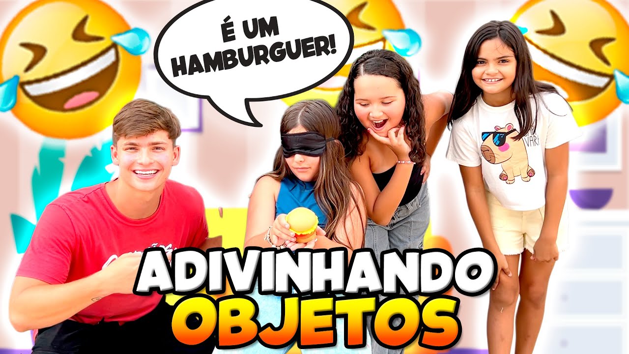 ADIVINHANDO OBJETOS DE OLHOS VENDADOS COM OS IRMÃOS SCRIBEL • Helena Vidal •