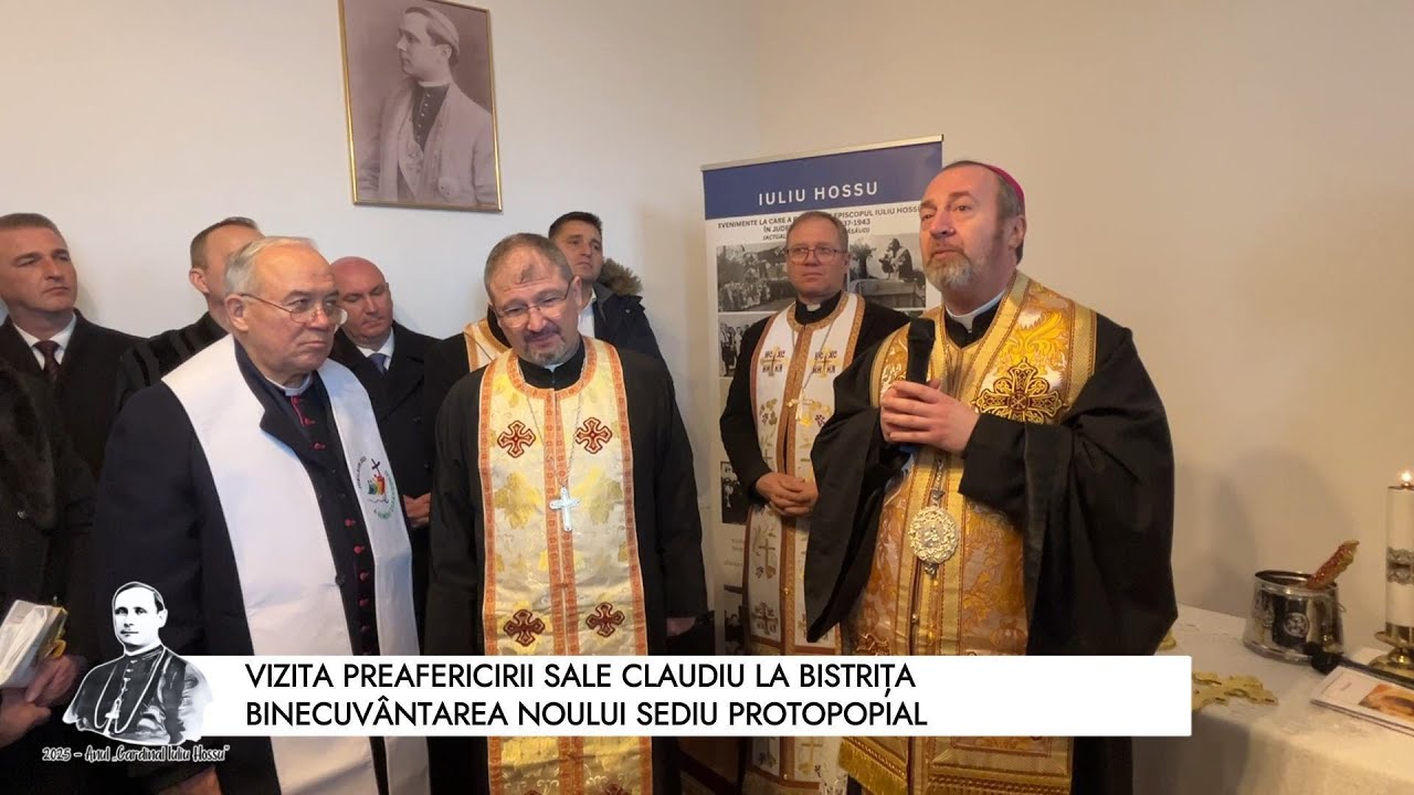 Binecuvântarea de către PF Claudiu a noului sediu protopopial Bistrița