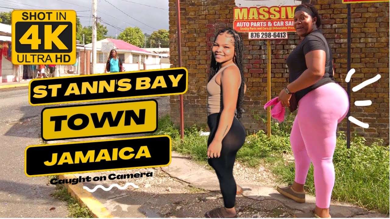 ✔️LARGEST BUMPER🍑 SEEN Walking St Ann's Bay Town Full Tour Jamaica BEST QUALITY 4K HDR In 2023
