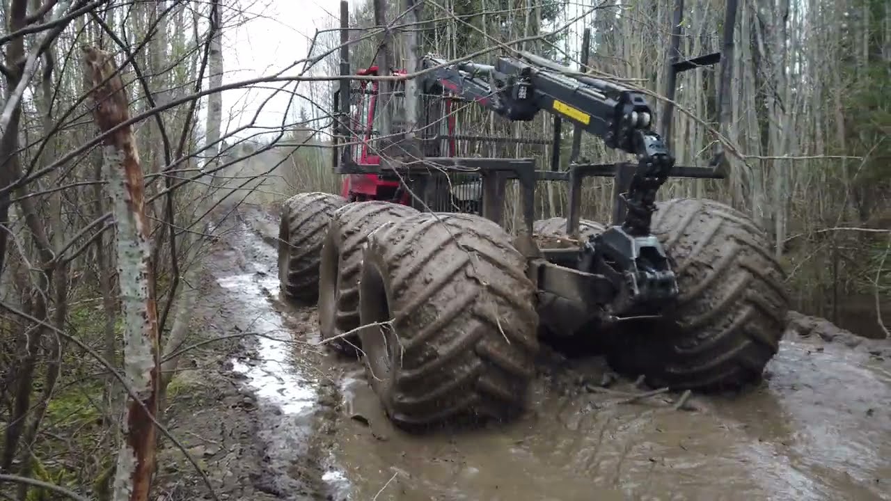 Homemade forwarder-again 1000 cubes out