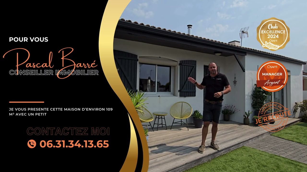 🏡 Maison 109m² à vendre – Les Sables-d’Olonne 🌊