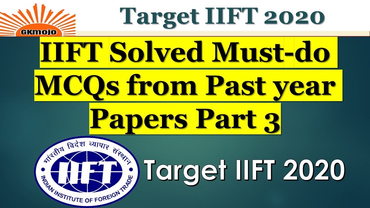 IIFT Solved Previous Year Questions 3 | IIFT Preparation | Important Questions for IIFT Exam