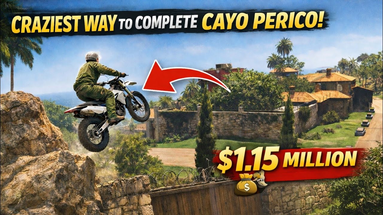 I COMPLETED THE CAYO PERICO HEIST THE CRAZIEST WAY 😱!