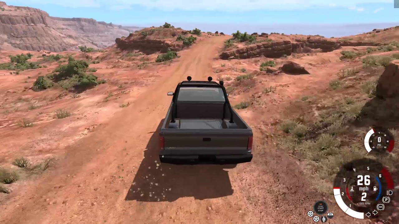 BeamNG drive smooth driving around mountain logitech g29