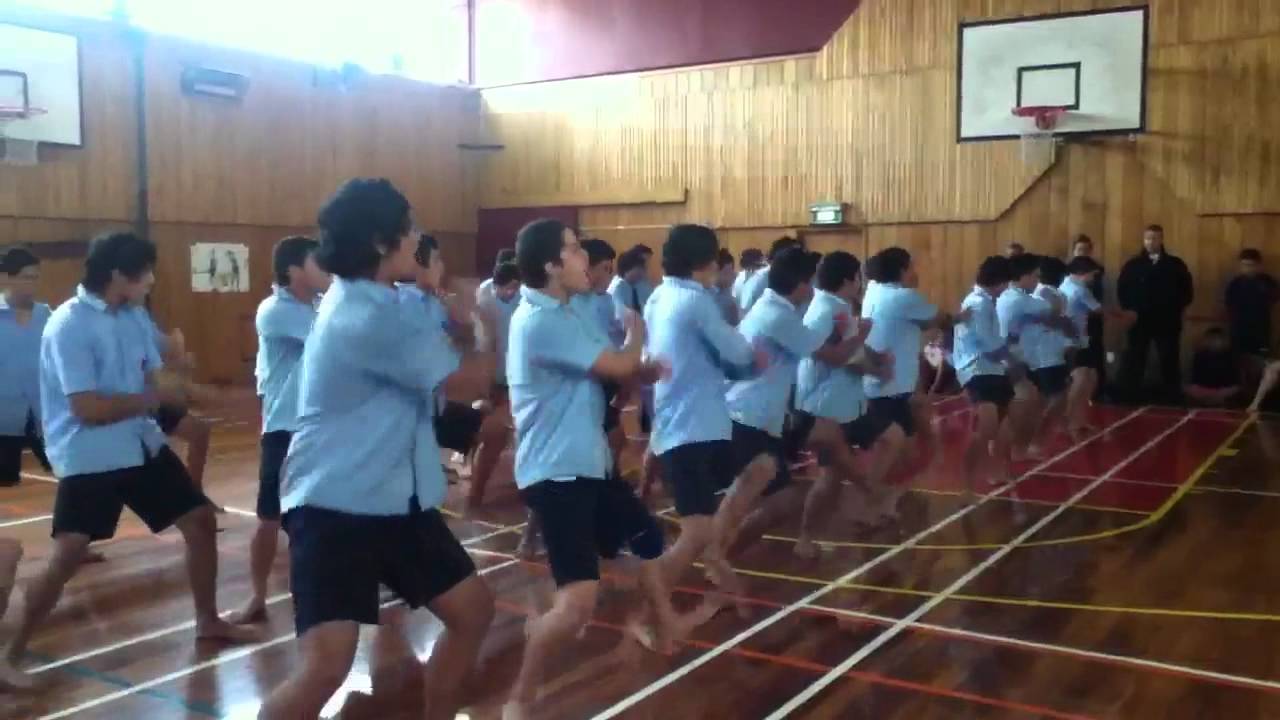 Hastings Boys' high haka to 1st xv