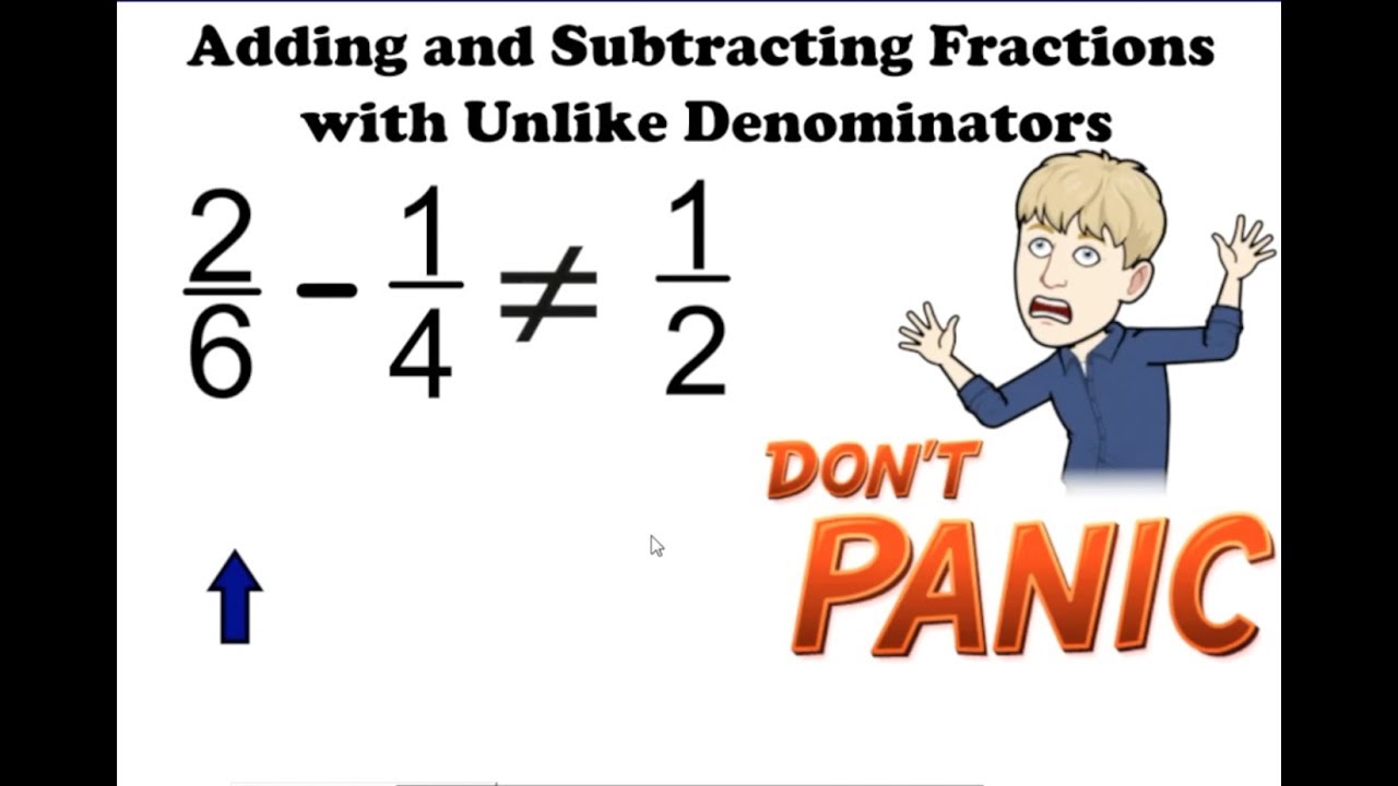 Adding and Subtracting Fractions with Unlike Denominators 5.NF.1