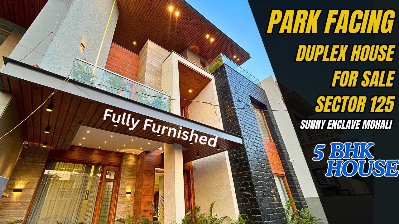 Park Facing 256 SQ Yard 5 Bedroom Duplex House For Sale | Sector -125, Mohali !