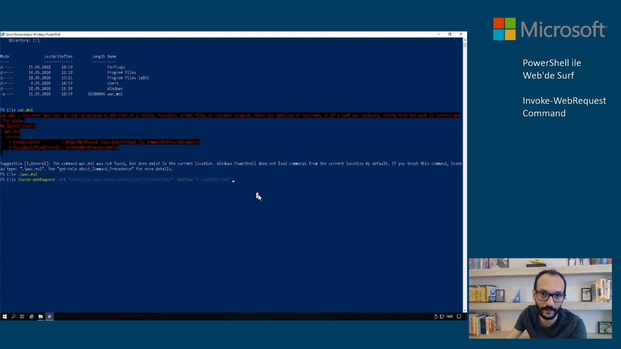 PowerShell ile Web'de Surf