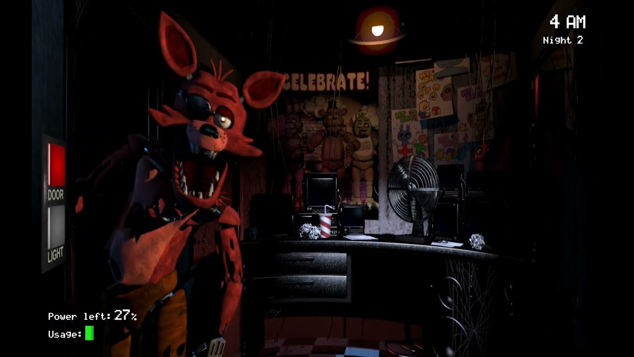 Jogando fnaf