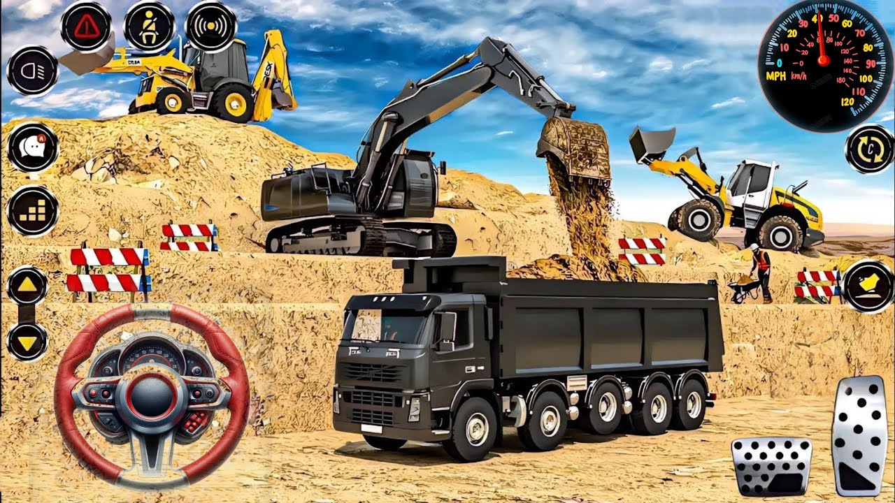 ⚡Large City Road Construction Simulator 🚧 - Android Gameplay