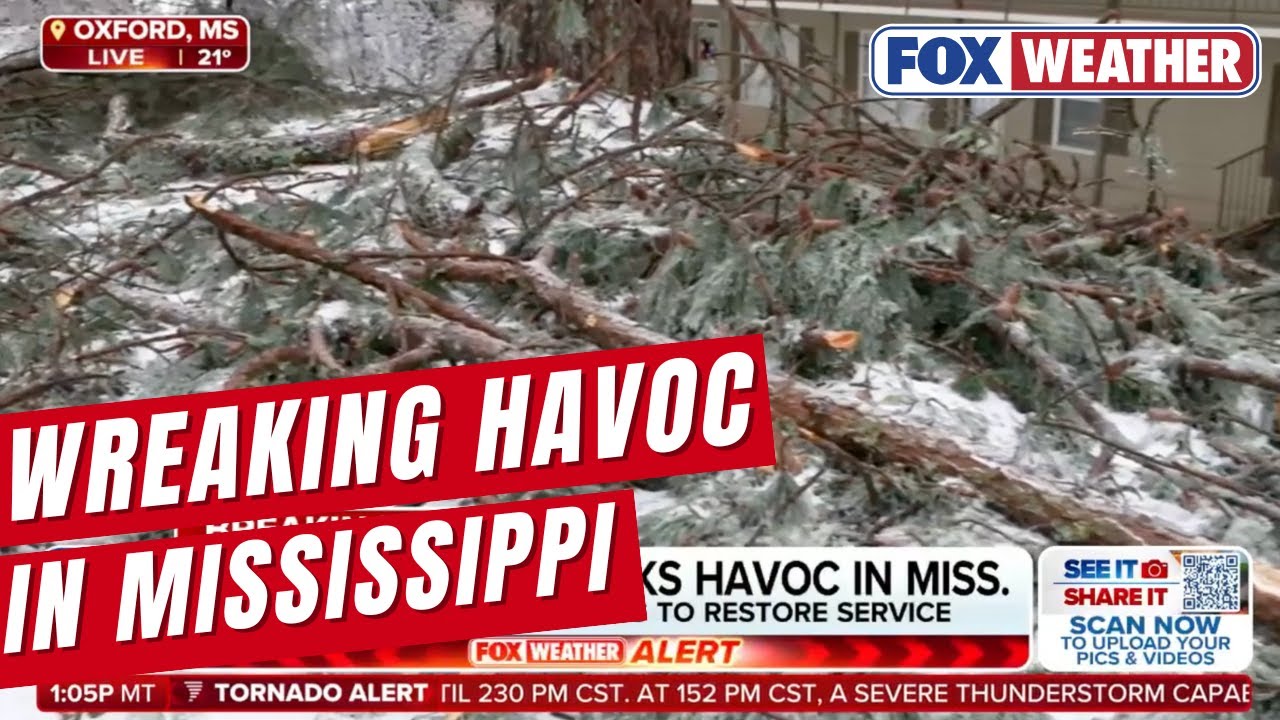 Historic Winter Storm Wreaking Havoc in Oxford, Mississippi