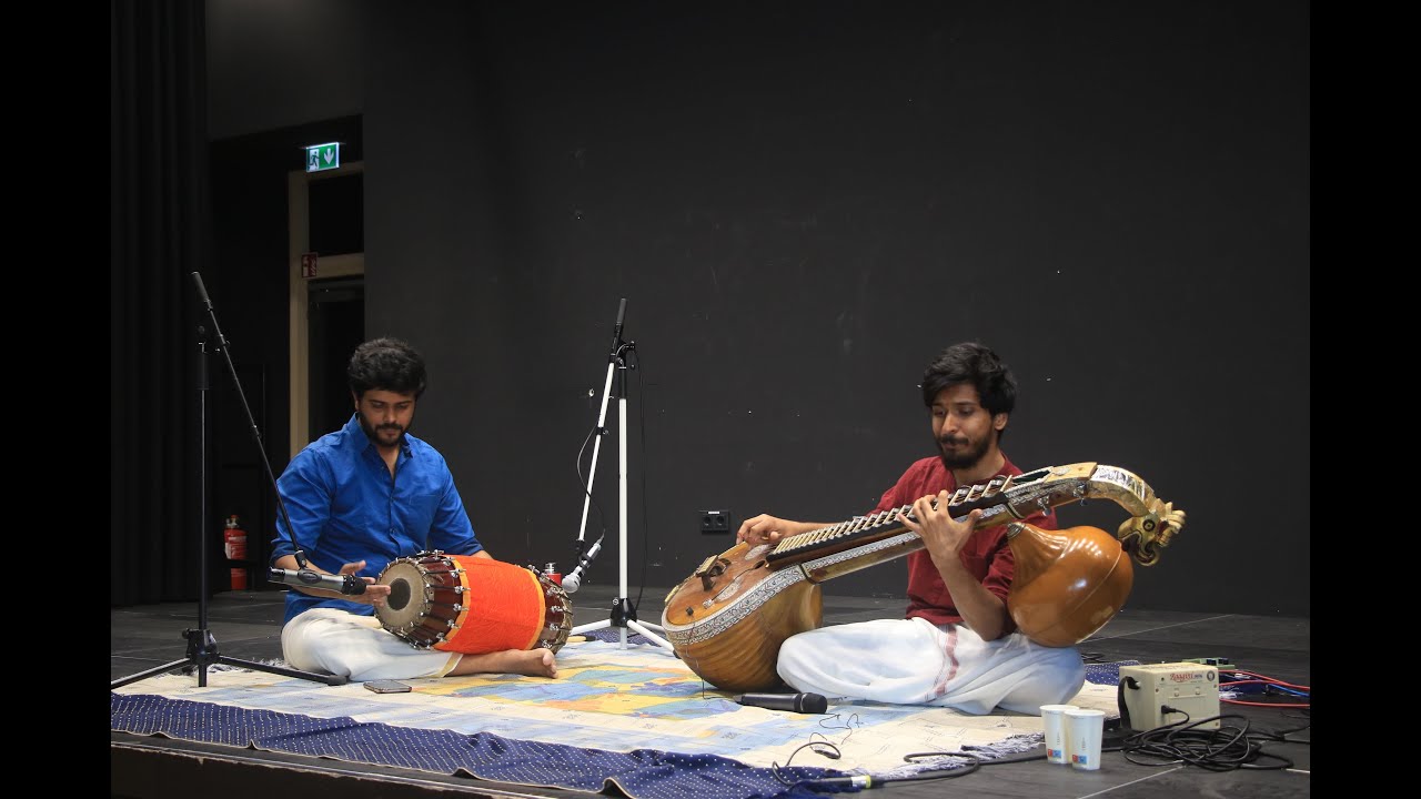 Carnatic Duet | Veena & Mridangam in Perfect Sync | World Music Day Heidelberg