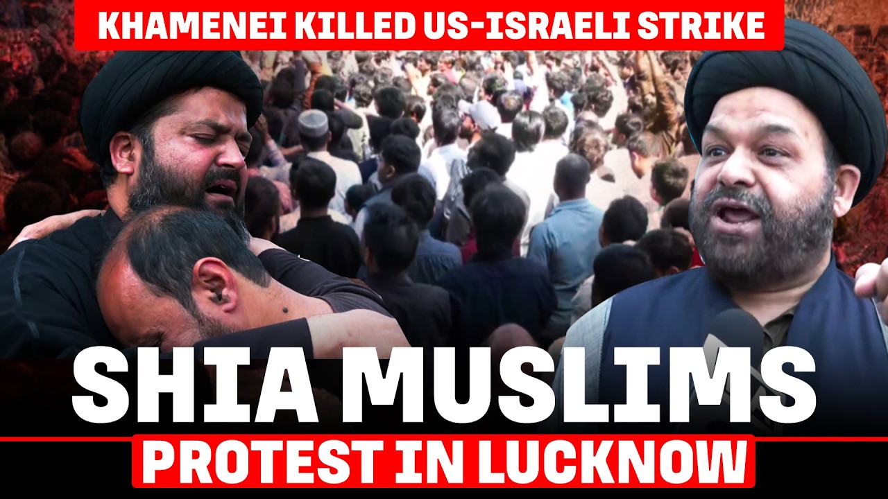 Shia Muslims protest in Lucknow after killing of Iran’s  Khamenei in US-Israeli strikes | india |USA