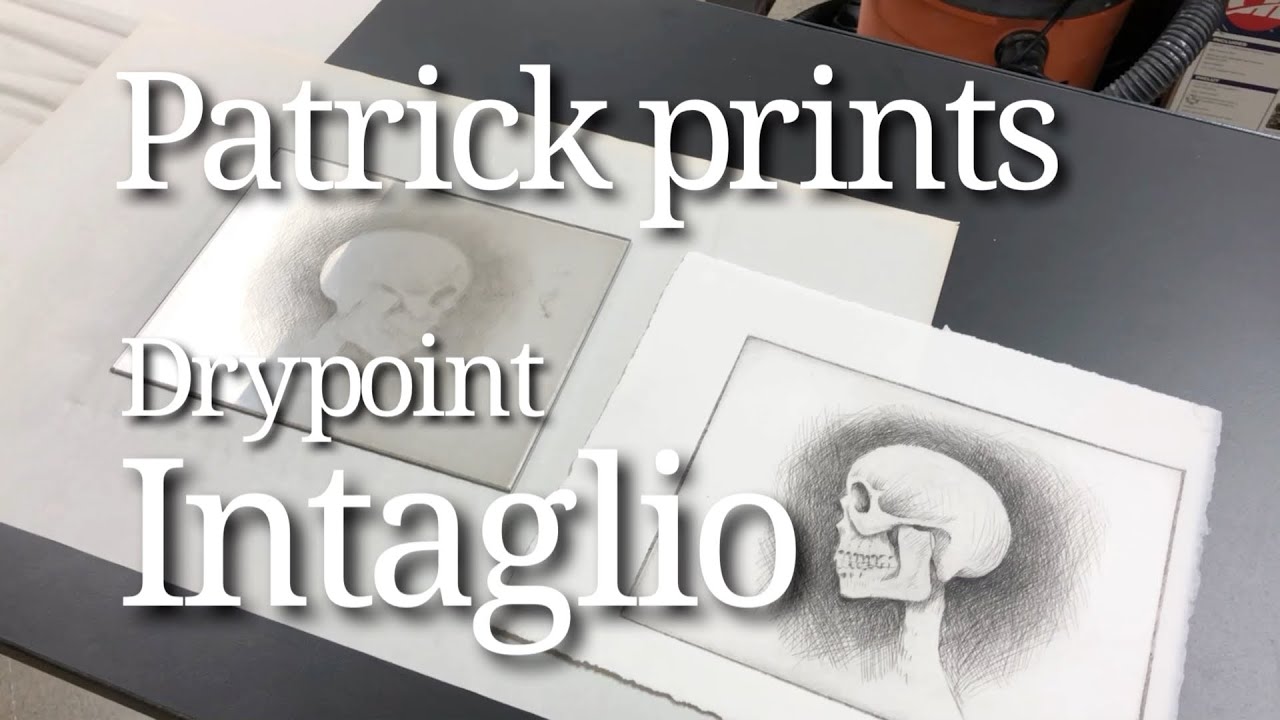 Intaglio printing with Patrick