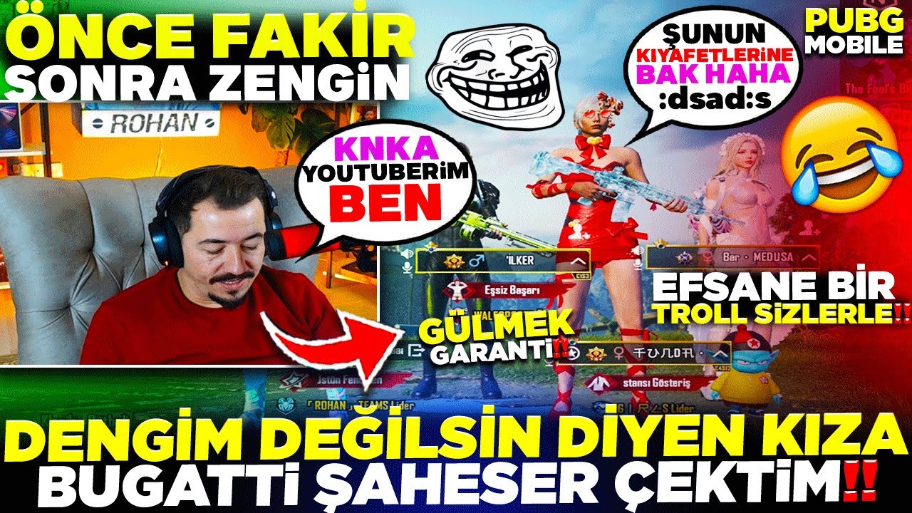 DENGİM DEĞİLSİN DİYEN KIZA YOUTUBERİM DEDİM - PUBG MOBİLE TROLL