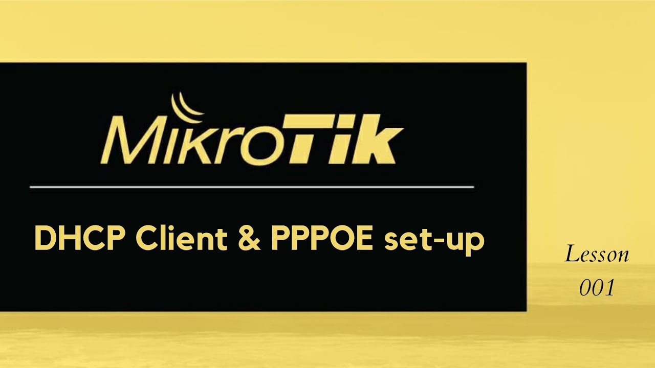 How to configure DHCP Client on your Mikrotik router, and PPPOE for your clients.