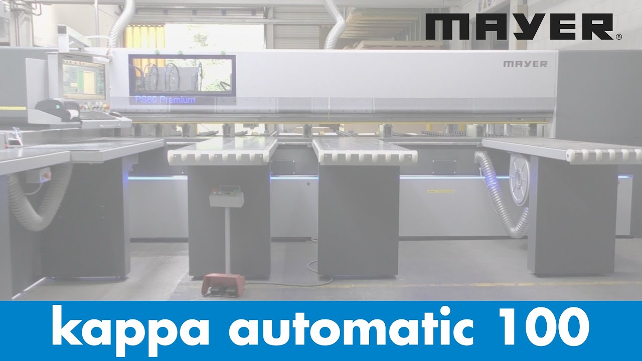 Mayer® kappa automatic 100 - Plattenaufteilsäge mit Hubtisch | Felder Group