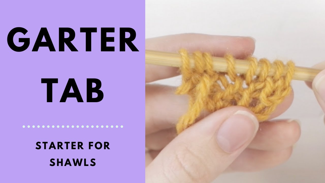Garter Tab - How to knit a garter tab cast on