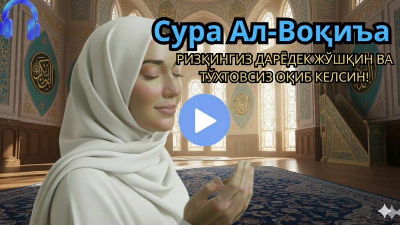 Ризқ эшикларини очувчи ва қалбга сокинлик бахш этувчи гўзал тиловат 🎧